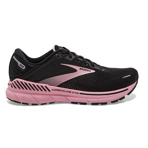 Brooks Adrenaline GTS 22 Womens Road Running Shoes Black/Coral | USA-DBN298507